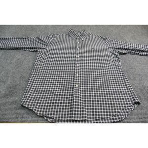 Ralph Lauren men's large button down shirt black and white‎ check